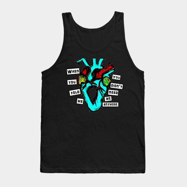 Hole In My Heart Tank Top by colorinhappy